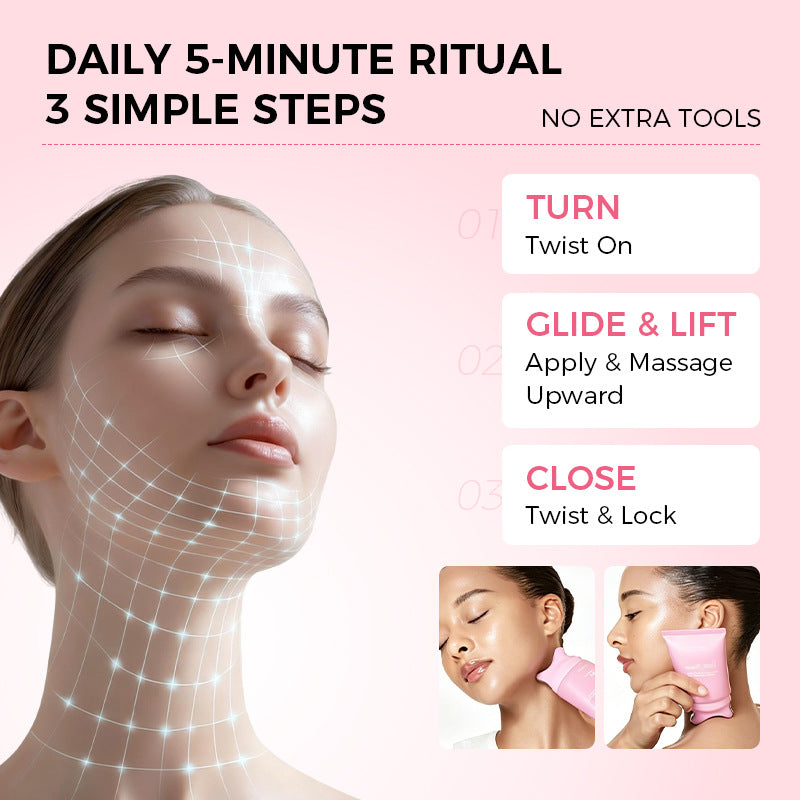 PDRN Collagen Neck Cream with Gua Sha Massager