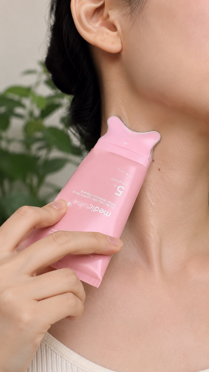 PDRN Collagen Neck Cream with Gua Sha Massager